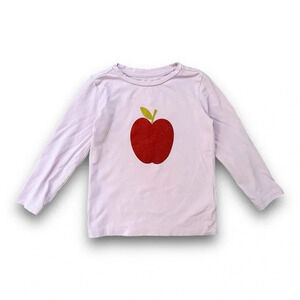 Crewcuts | Glitter Apple Graphic Tee (XXS) 🍎